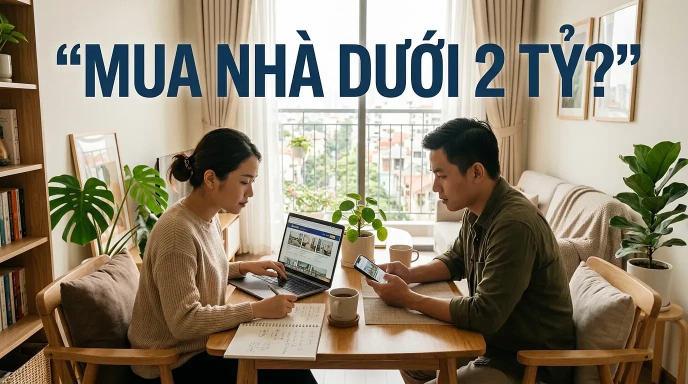 Nhà sổ hồng riêng dưới 2 tỷ: Có nên mua và cần kiểm tra gì để tránh rủi ro?