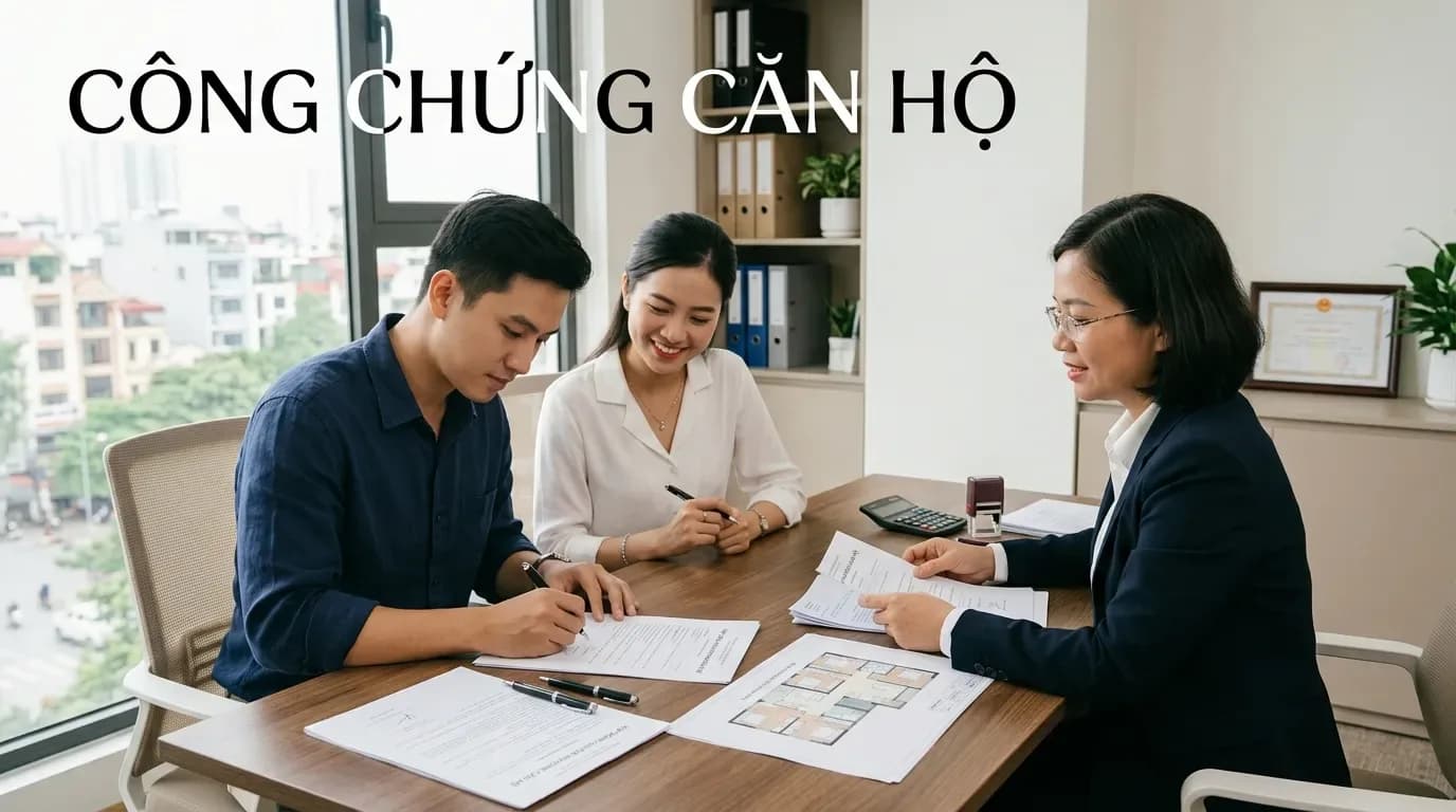 Công chứng mua bán căn hộ chung cư: Quy trình, hồ sơ và lưu ý khi chưa có sổ hồng
