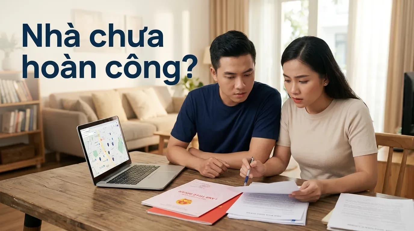 Nhà chưa hoàn công có sang tên được không? 4 rủi ro người mua cần biết