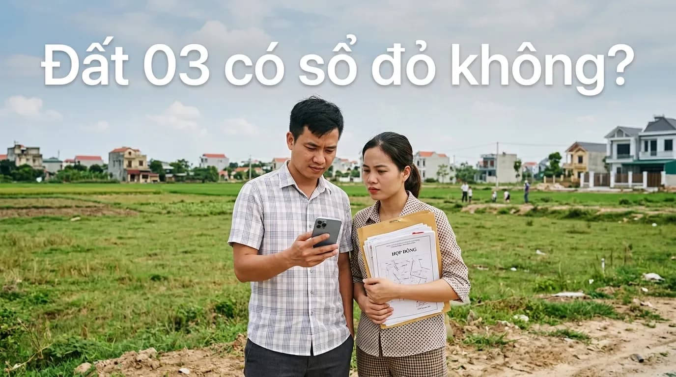 Đất 03 có sổ đỏ không? Hiểu đúng trước khi mua, sang tên hoặc xây nhà