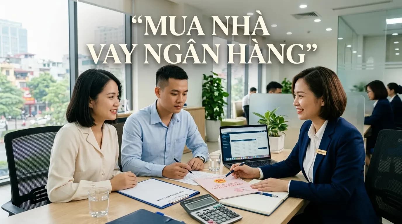Hợp đồng mua bán nhà đất 3 bên với ngân hàng: Quy trình và checklist tránh kẹt cọc