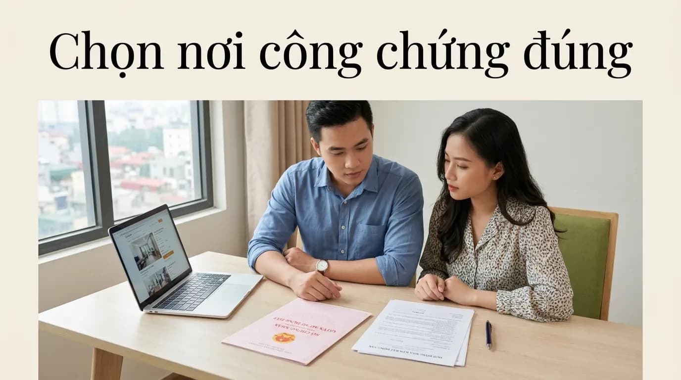 Công chứng mua bán nhà đất ở đâu? Cách chọn nơi công chứng phù hợp, tránh rủi ro