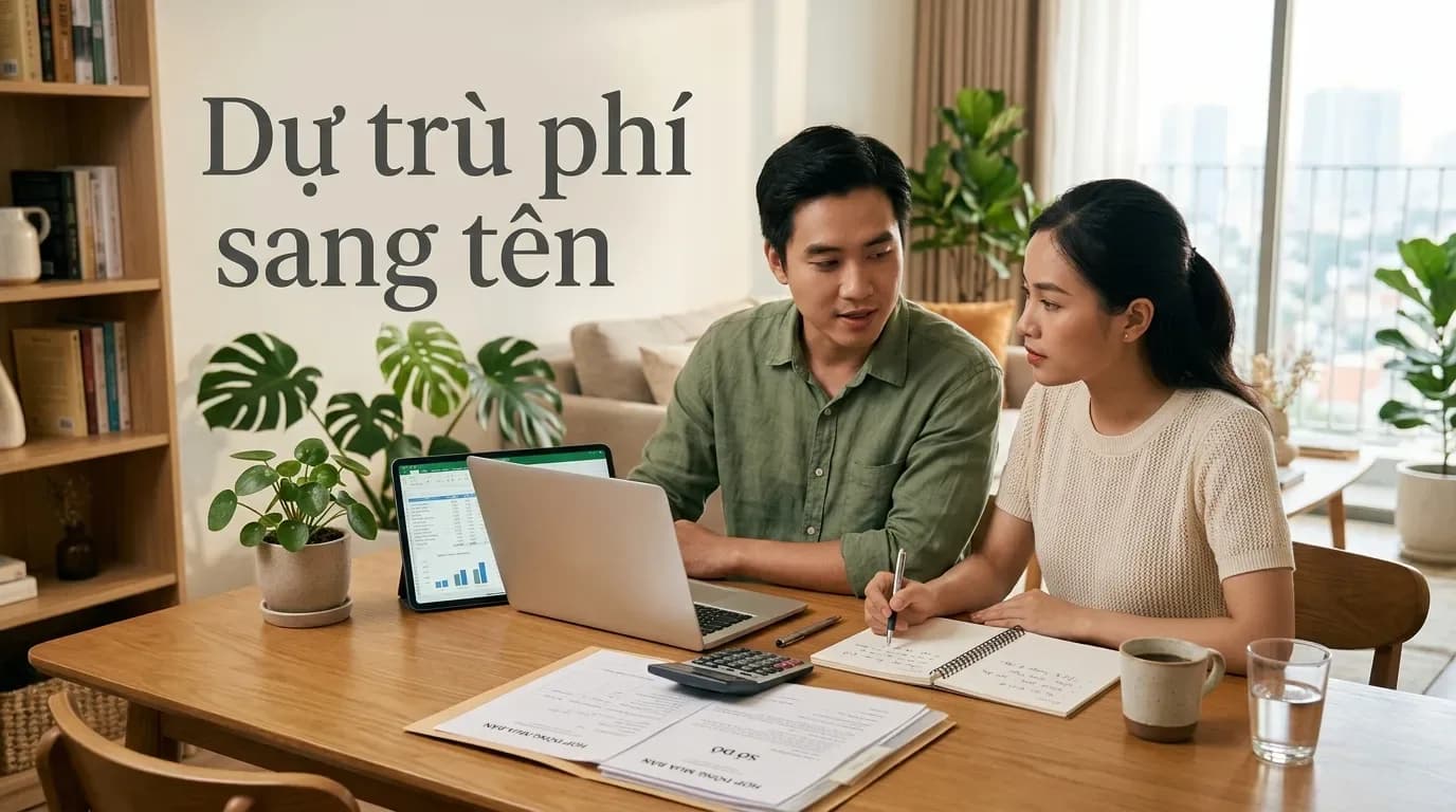Phí Sang Tên Sổ Đỏ Khi Mua Nhà Đất: Cách Tính Từng Khoản Để Không Bị Hụt Tiền