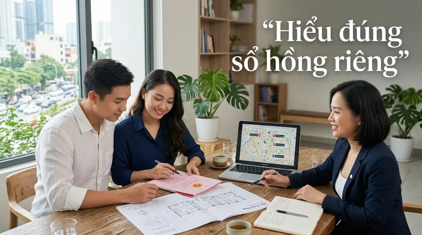 Sổ hồng riêng là sao? Người mua nhà cần kiểm tra gì trước khi đặt cọc