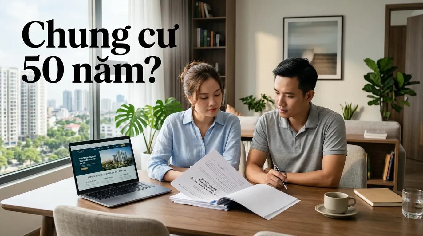 Chung cư 50 năm có sổ hồng không? Cách hiểu đúng trước khi mua căn hộ