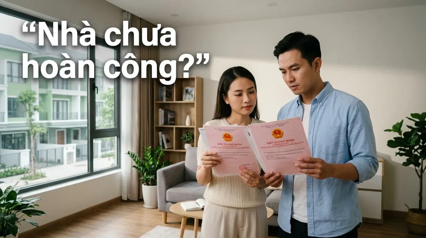 Nhà chưa hoàn công có sang tên được không? Cách kiểm tra trước khi mua