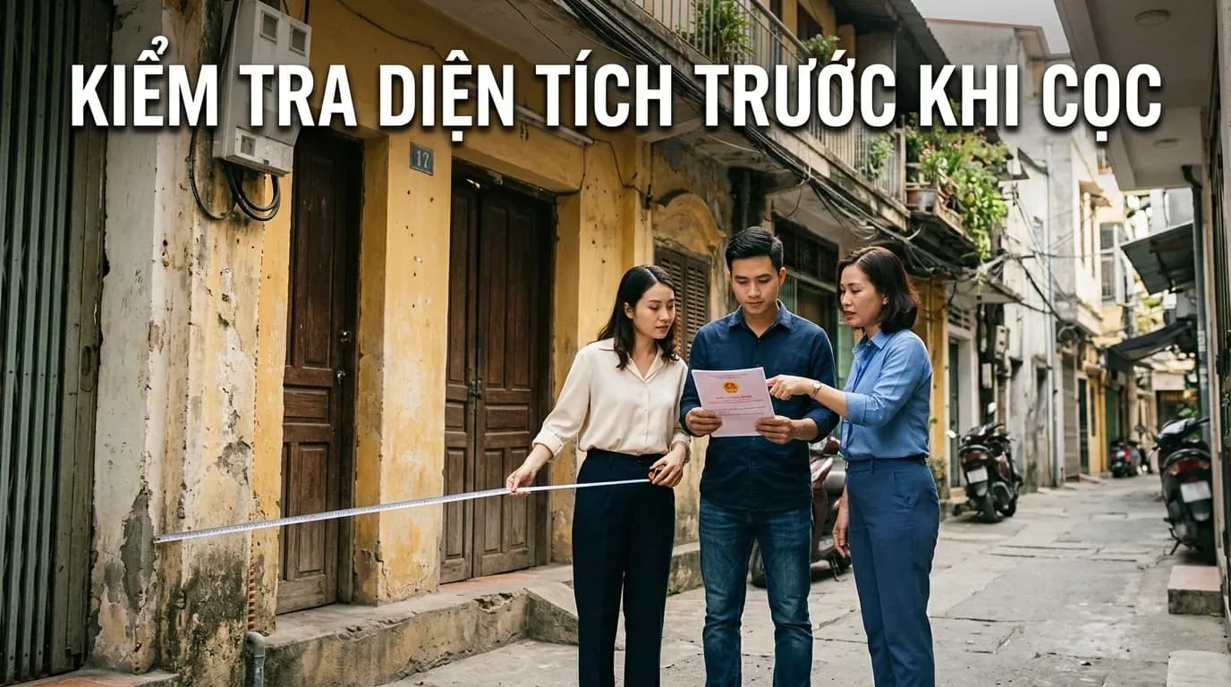 Diện tích đất không khớp với sổ đỏ: Người mua cần kiểm tra gì trước khi đặt cọc?