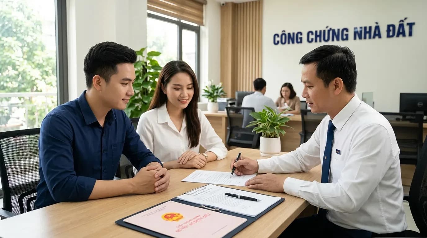 Công chứng mua bán nhà đất ở đâu? Hồ sơ, quy trình và lưu ý trước khi ký