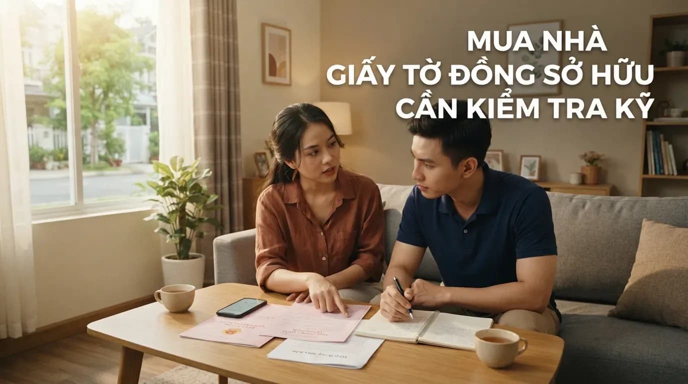 Cách mua nhà sổ chung an toàn: Quy trình kiểm tra, đặt cọc và sang tên