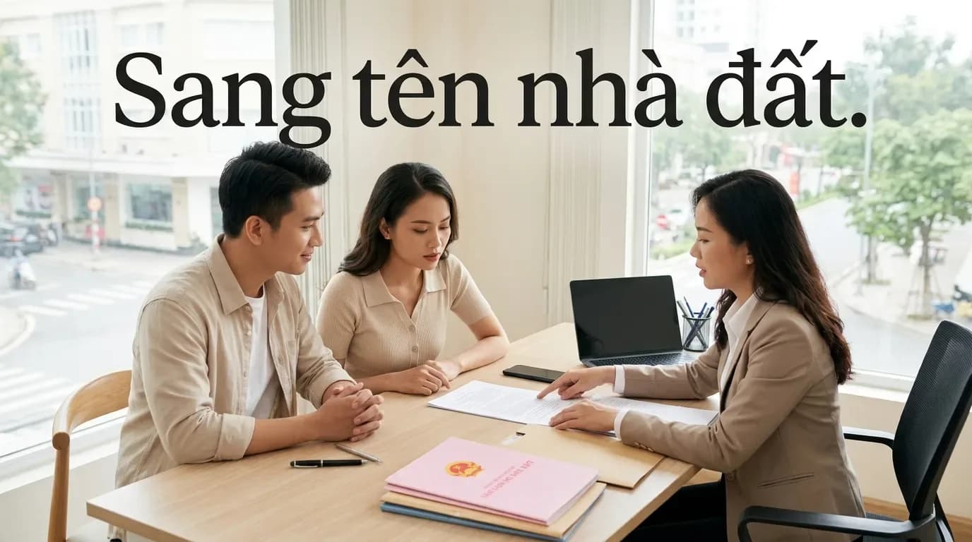 Thủ tục sang tên mua bán nhà đất: Chi phí, hồ sơ và thời gian nhận sổ