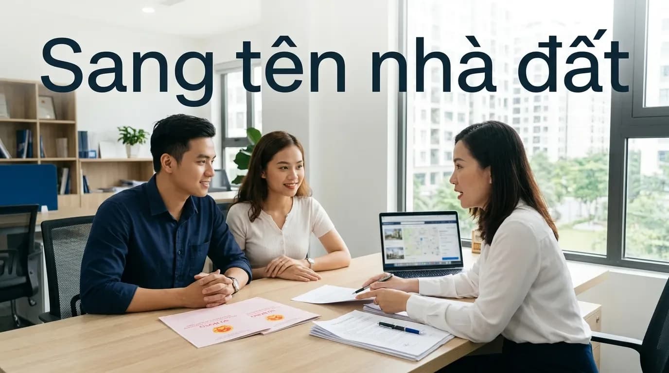 Sang tên nhà đất mất bao lâu? Quy trình, hồ sơ và chi phí người mua cần chuẩn bị