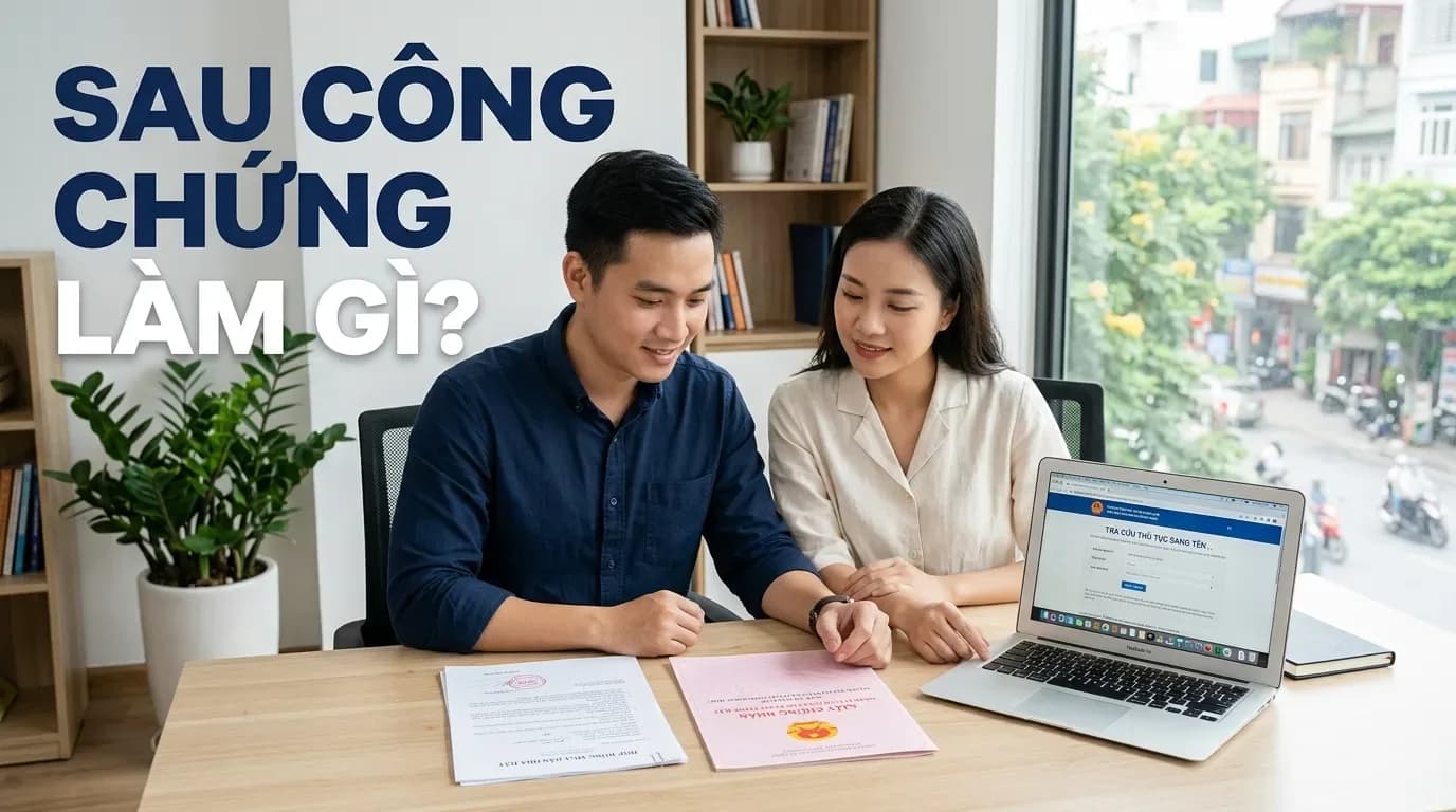 Thủ tục sang tên sau khi công chứng nhà đất: 6 việc người mua cần làm ngay