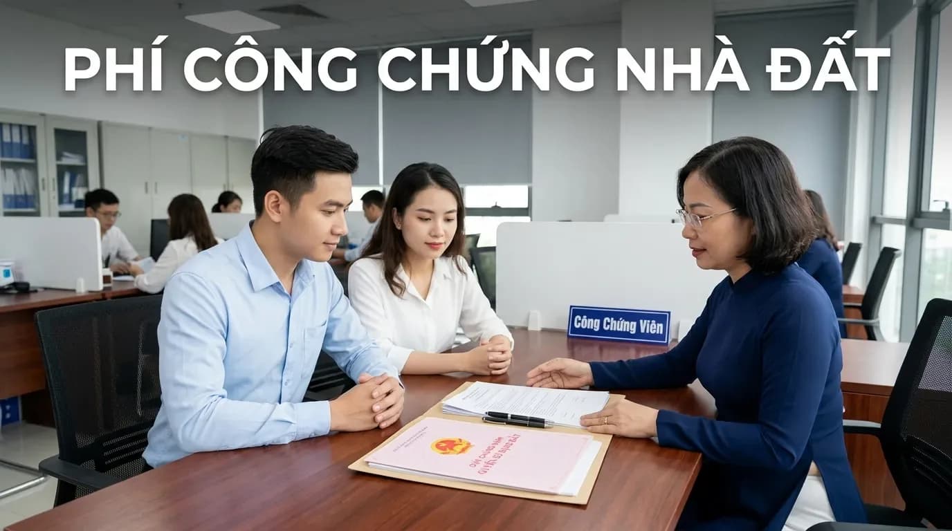 Phí công chứng mua bán nhà đất: cách tính, ai chịu và khoản nào dễ bị bỏ sót?
