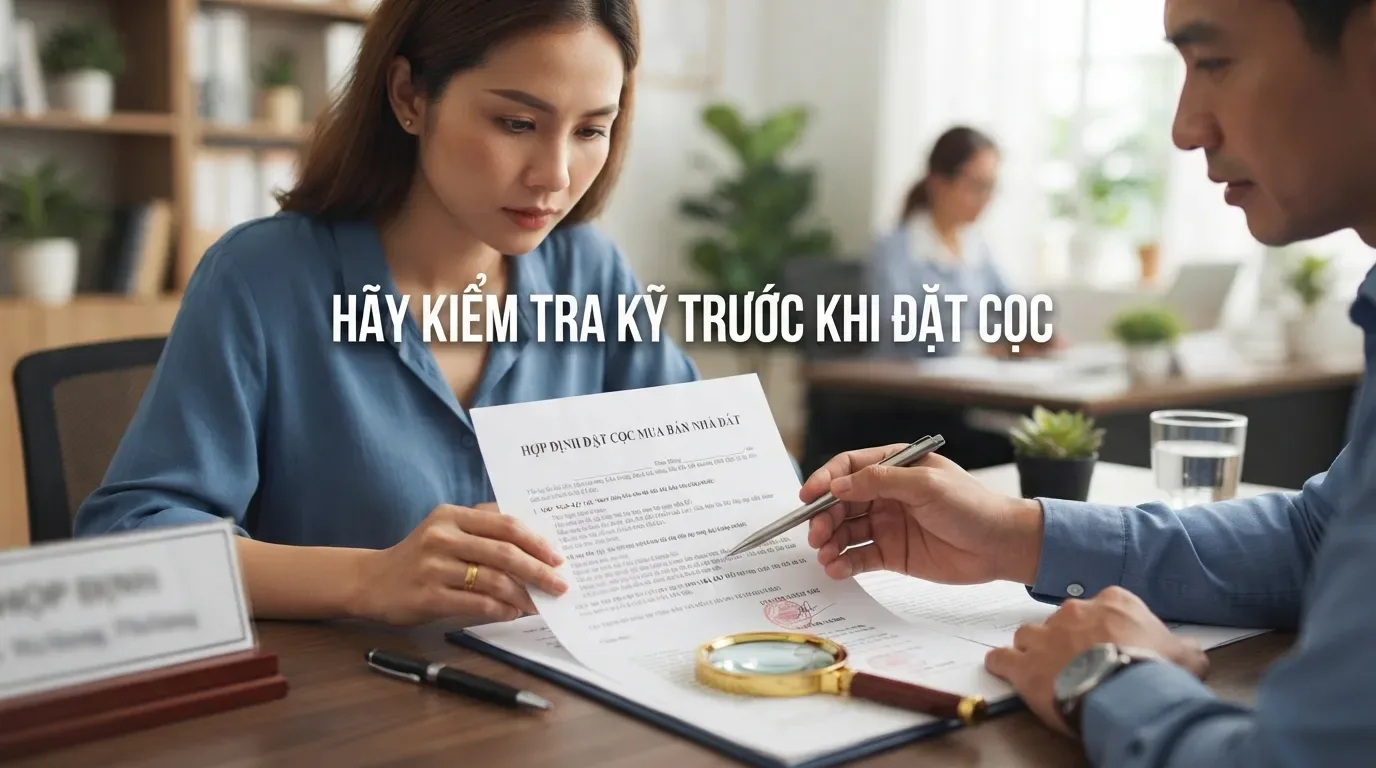 Với nhà sổ chung, kiểm tra hồ sơ trước khi đặt cọc là bước không nên bỏ qua. Kiểm tra giấy tờ trước khi mua nhà sổ chung