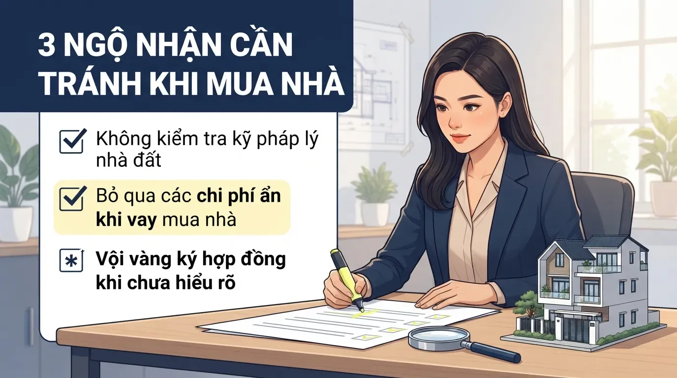 Người mua cần phân biệt lời quảng cáo với giá trị pháp lý thực tế. Ba lầm tưởng thường gặp khi mua nhà vi bằng.