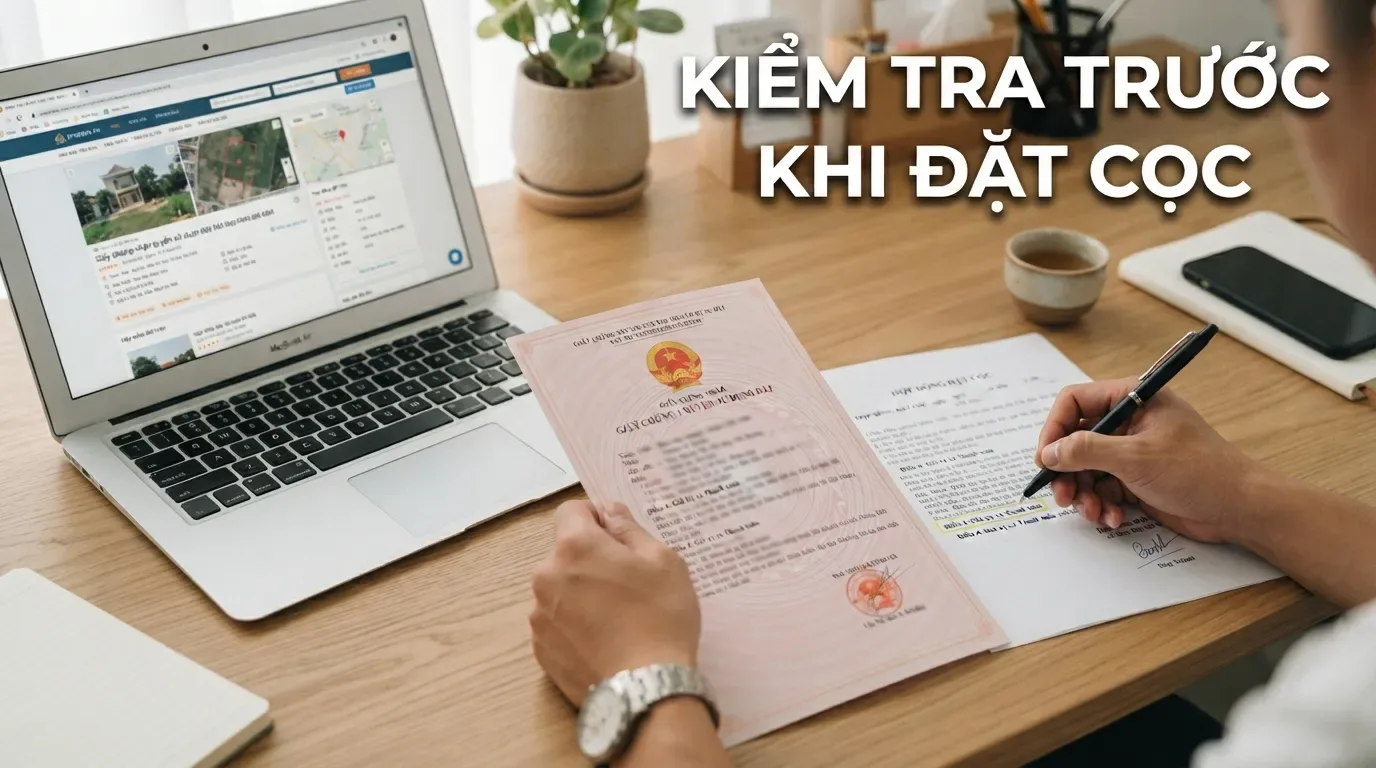 Giấy tờ và điều khoản rõ ràng giúp người mua có cơ sở xử lý nếu giao dịch trục trặc. Kiểm tra giấy đặt cọc và sổ hồng trước khi mua nhà.