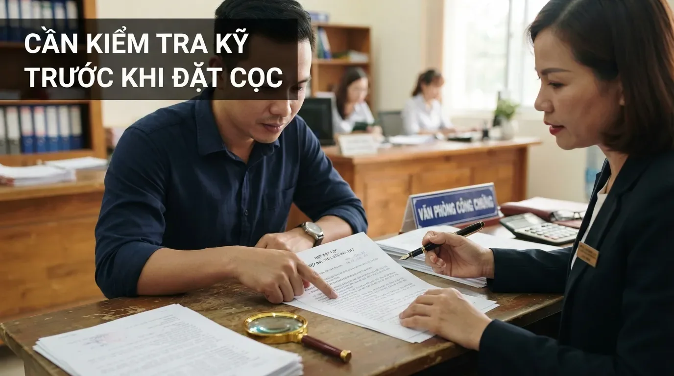 Với nhà sổ chung, kiểm tra hồ sơ trước khi đặt cọc là bước không nên bỏ qua. Kiểm tra giấy tờ trước khi mua nhà sổ chung