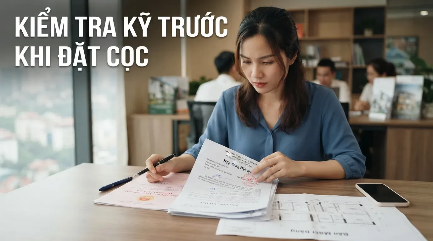 Pháp lý càng chưa rõ, người mua càng nên thận trọng với số tiền đặt cọc. Kiểm tra giấy tờ trước khi đặt cọc mua nhà