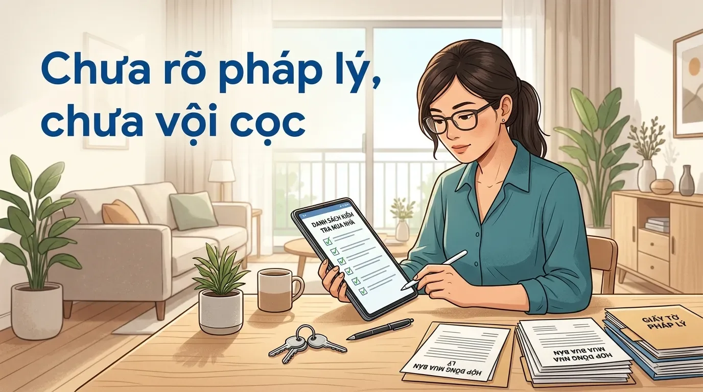 Checklist kiểm tra pháp lý trước khi mua nhà sổ hộ gia đình.