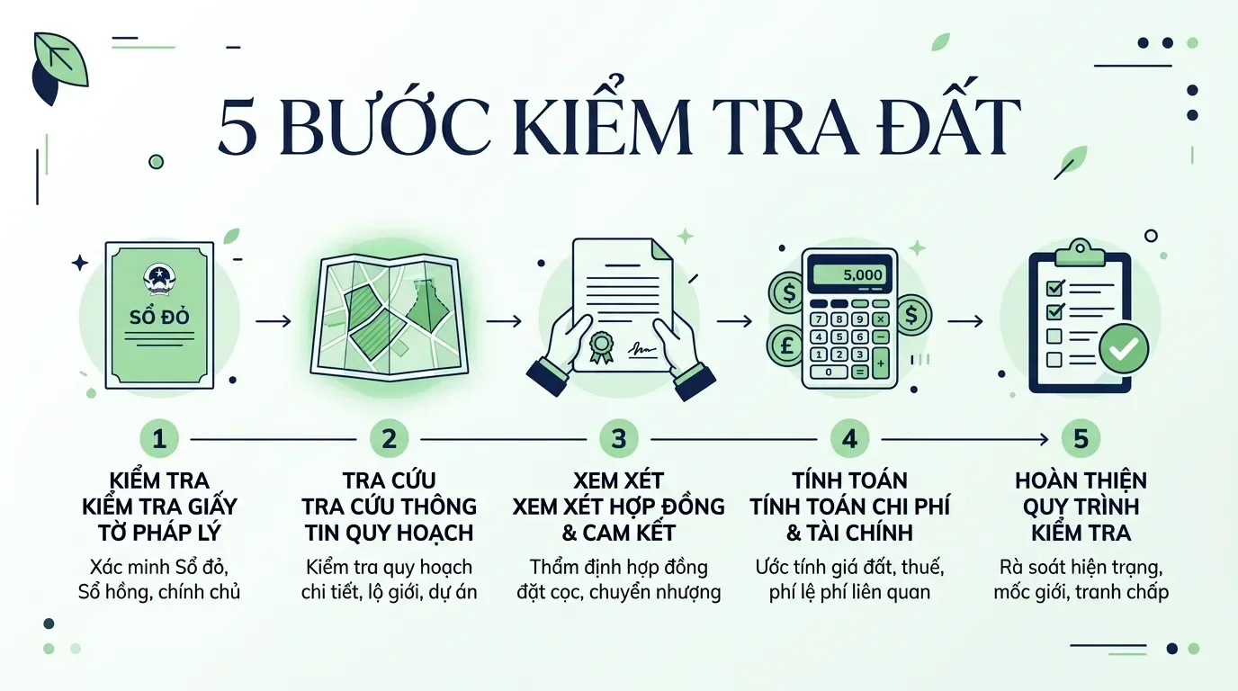 Checklist kiểm tra đất 03 trước khi mua.