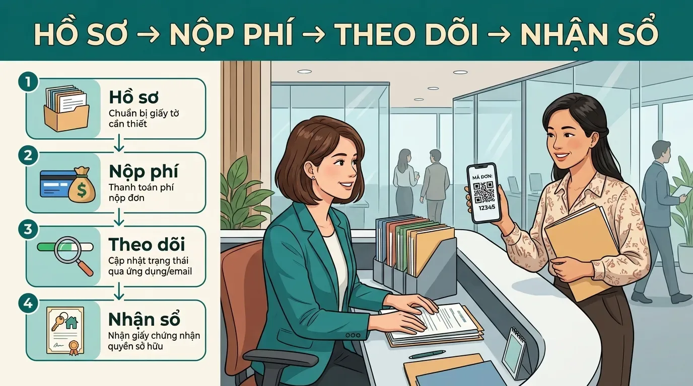 Quy trình ra sổ hồng chung cư cho người mua căn hộ