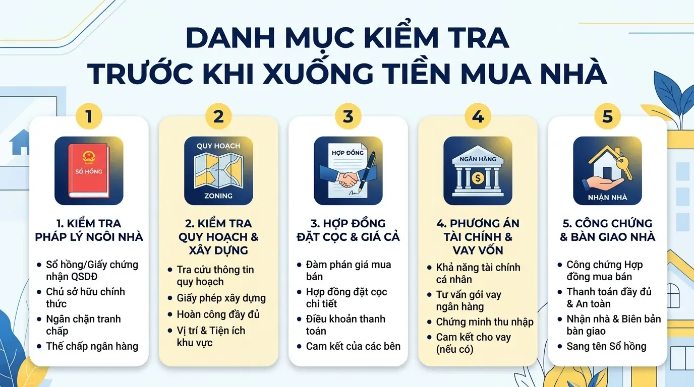 Checklist mua nhà đất an toàn