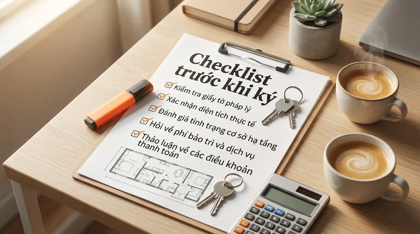 Checklist điều khoản hợp đồng mua bán nhà trước khi ký