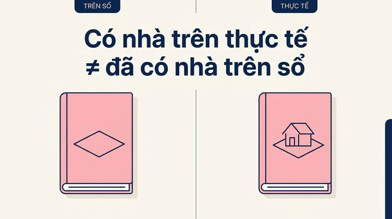 So sánh sổ hồng có nhà và sổ hồng chưa hoàn công.