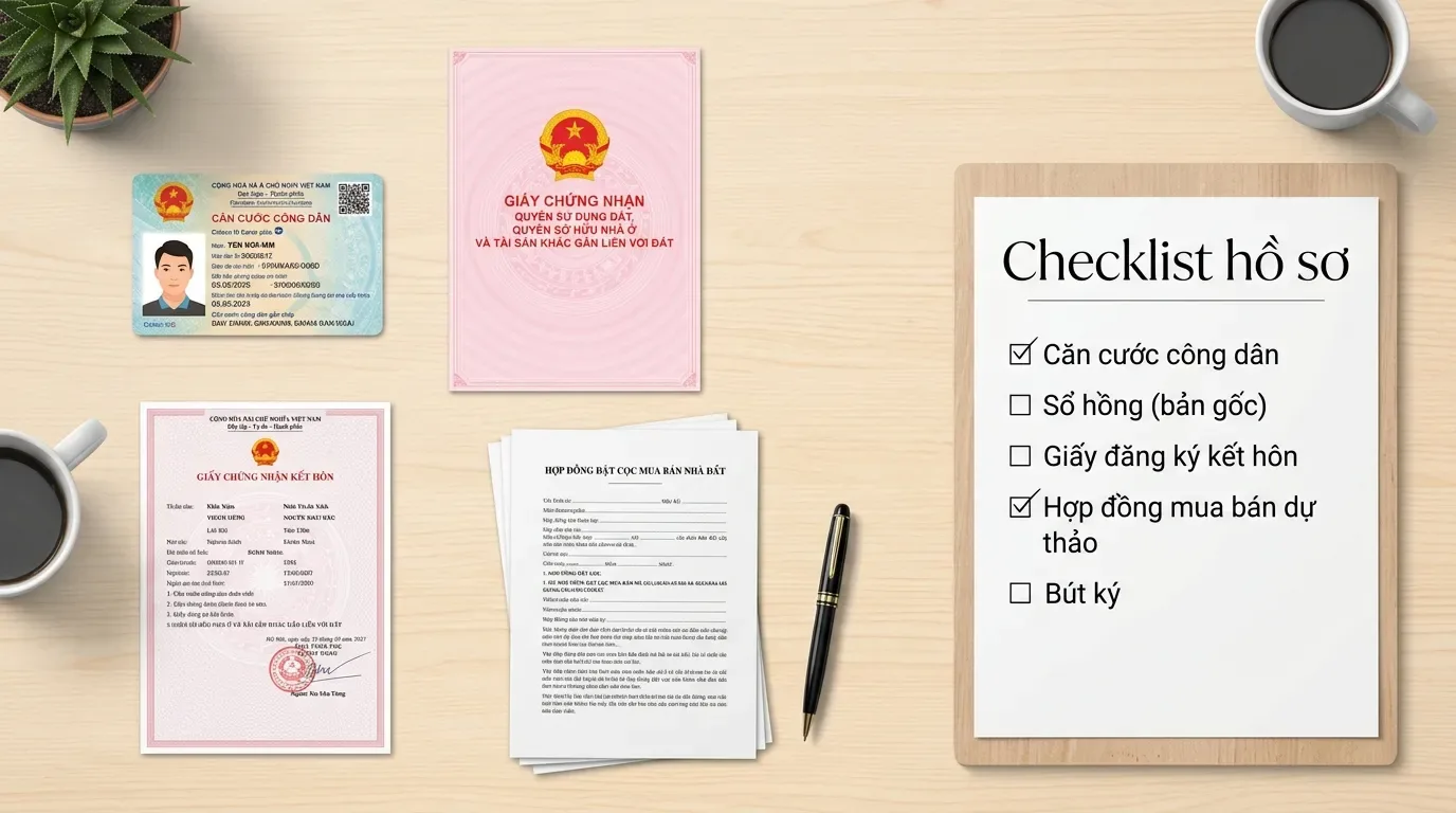 Checklist hồ sơ công chứng mua bán nhà đất.