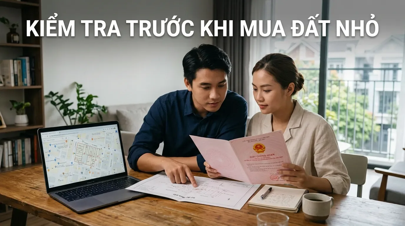 Người mua kiểm tra diện tích đất trước khi tách sổ.