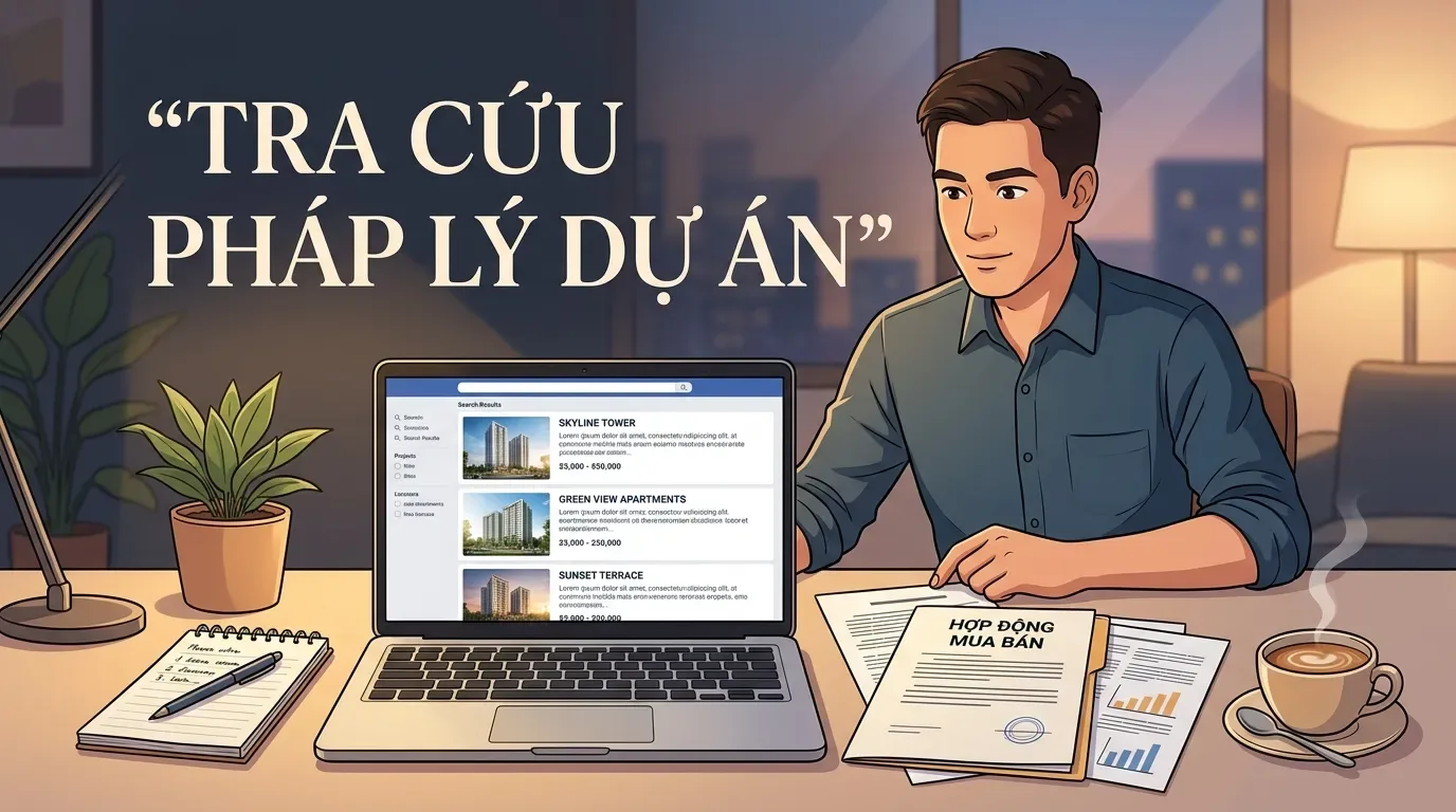 Kiểm tra rủi ro pháp lý khi mua chung cư chưa có sổ hồng.