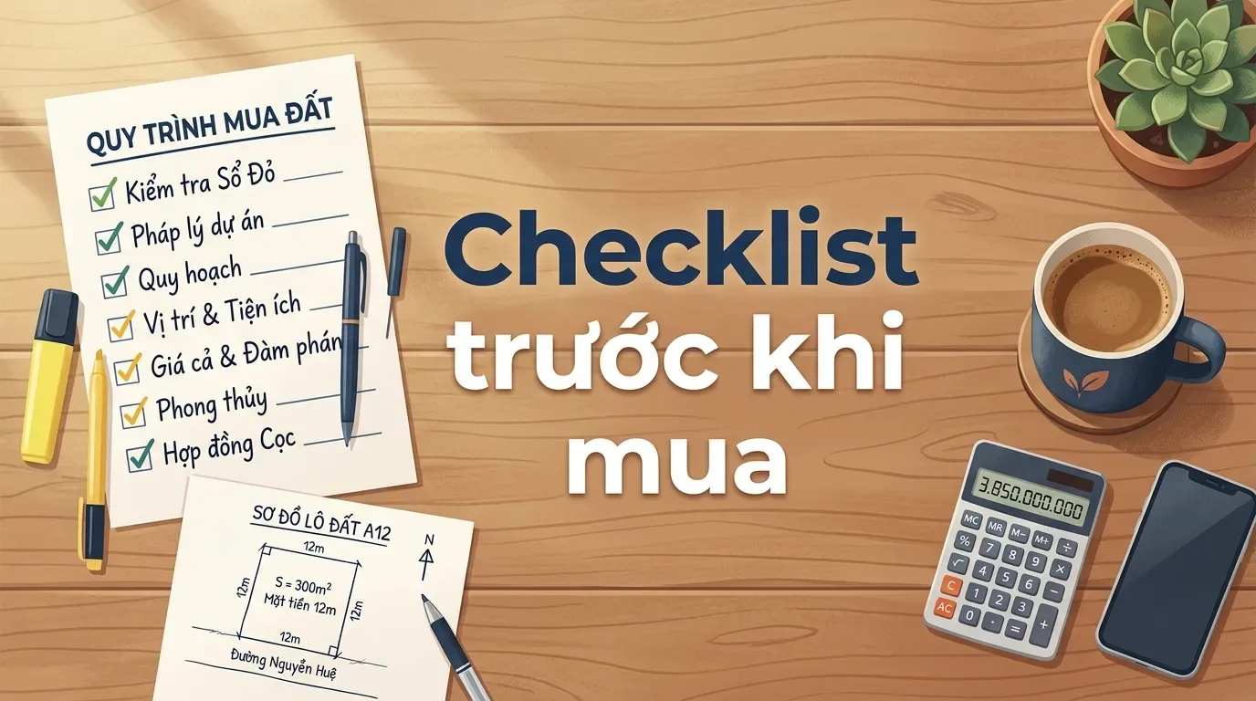 Checklist mua đất sổ chung trước khi đặt cọc