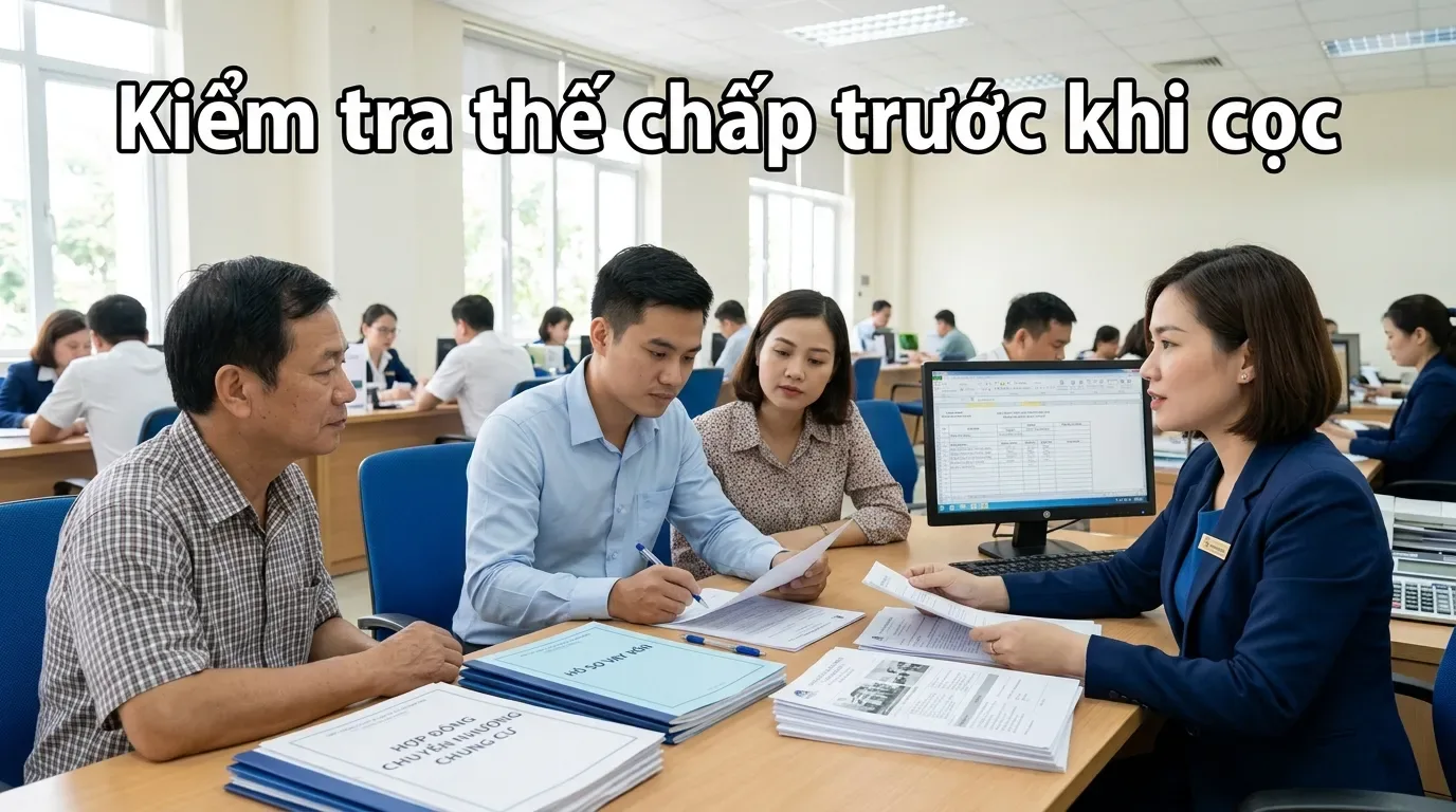 Kiểm tra căn hộ chung cư có thế chấp ngân hàng không.