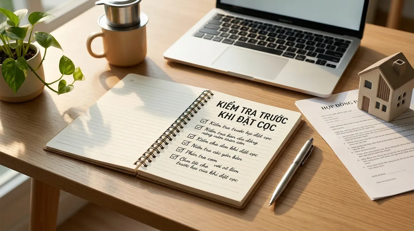 Checklist trước khi đặt cọc mua nhà chưa có sổ hồng.