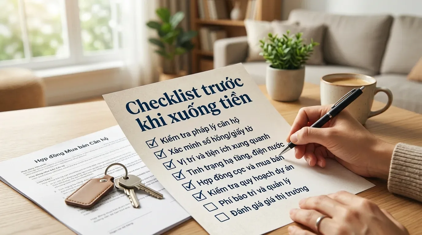Checklist mua chung cư chưa có sổ hồng an toàn.