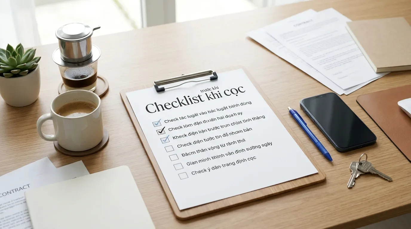 Checklist lưu ý khi đặt cọc mua nhà.