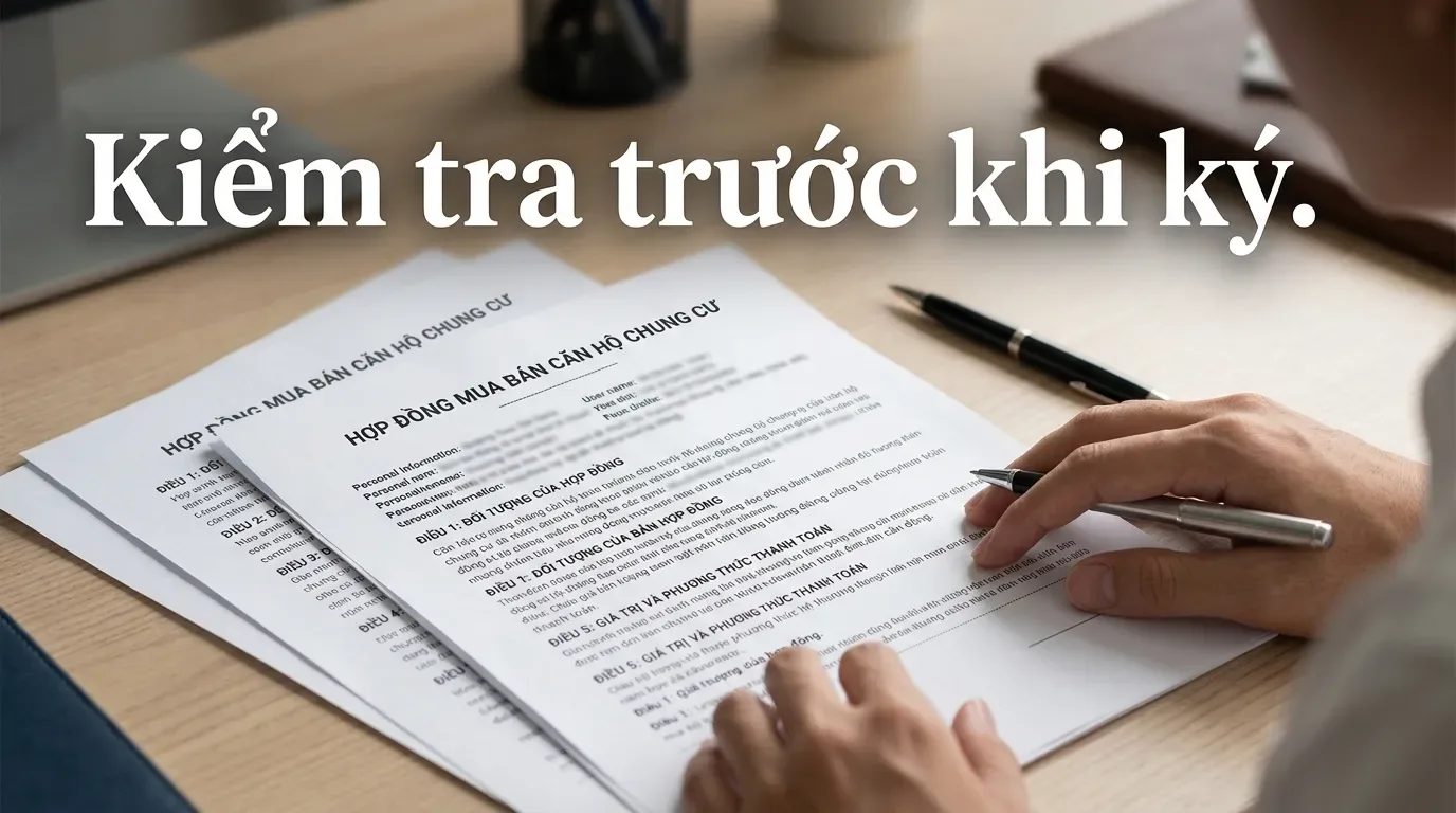 Kiểm tra hợp đồng mua nhà ở xã hội trước khi ký.