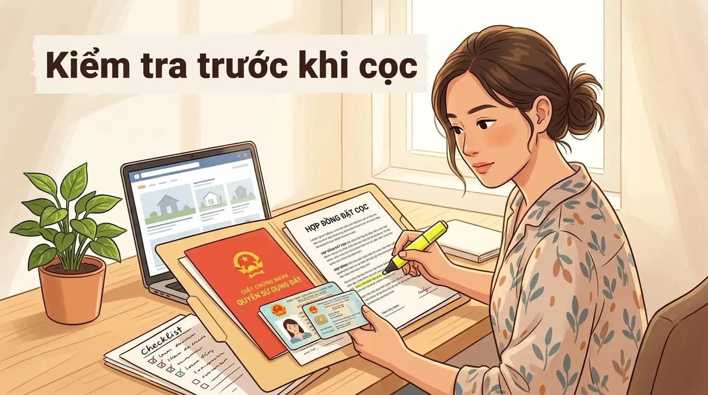 Checklist kiểm tra giấy tờ và phí sang tên trước khi đặt cọc mua nhà.
