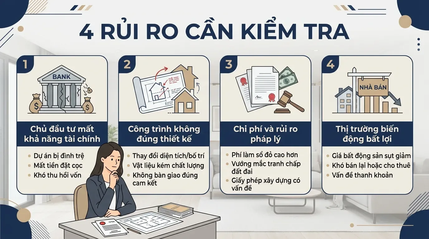 Rủi ro khi mua nhà chưa hoàn công.