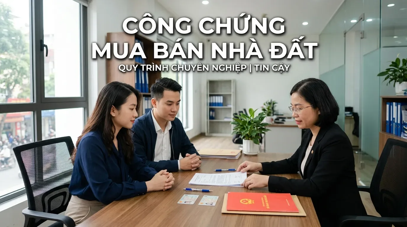 Quy trình công chứng mua bán nhà đất tại văn phòng công chứng.