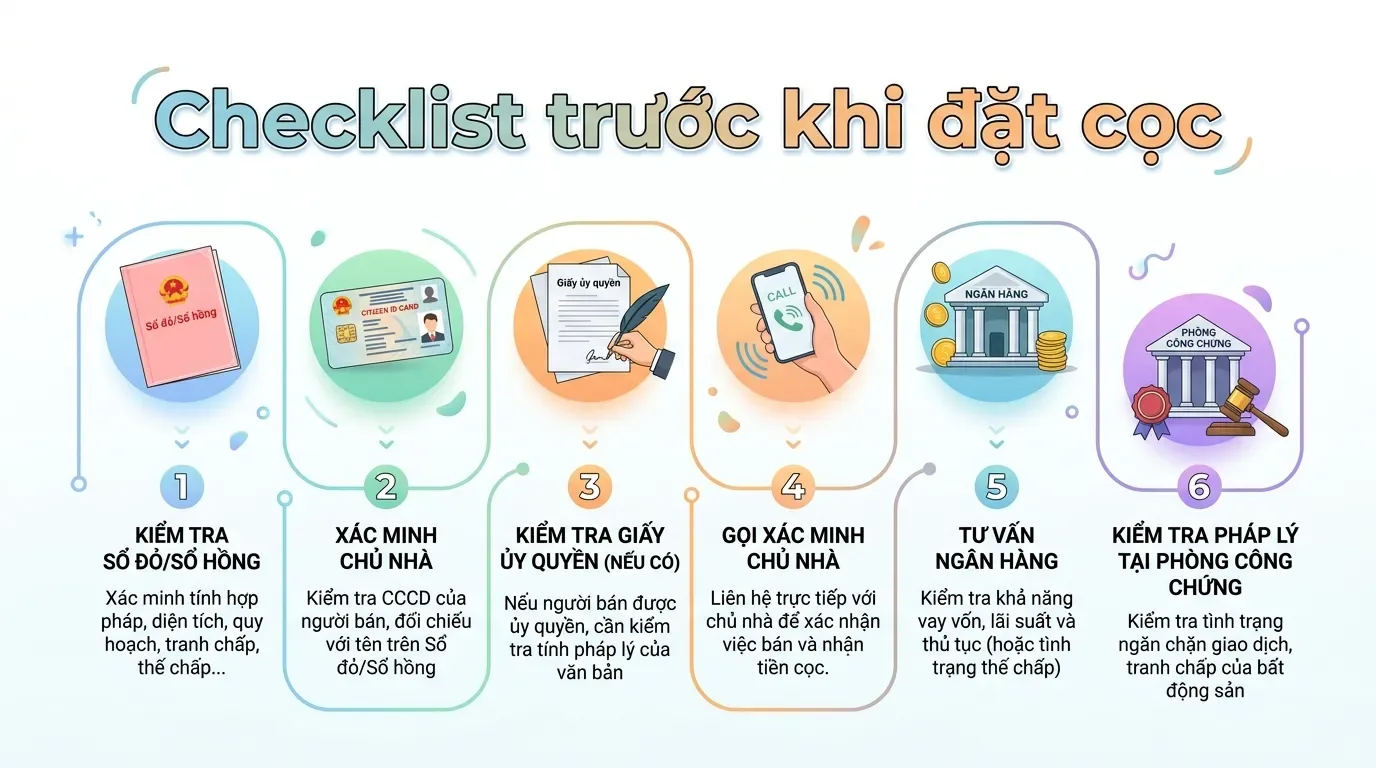 Checklist kiểm tra hợp đồng ủy quyền trước khi mua nhà.
