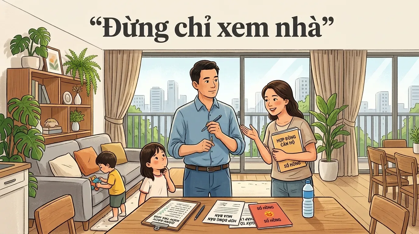 Checklist trước khi đặt cọc mua căn hộ chưa có sổ.