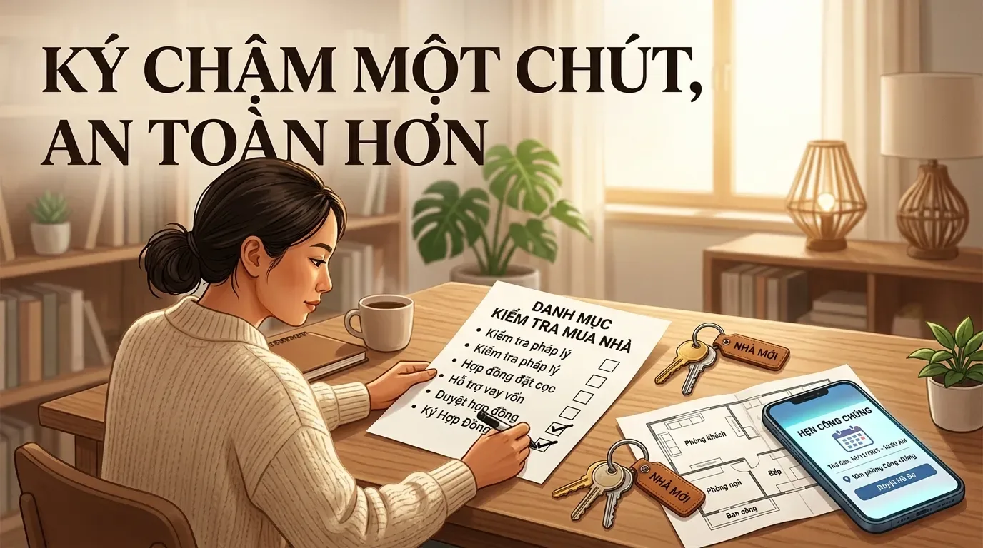 Checklist trước khi ký hợp đồng mua bán nhà đất.
