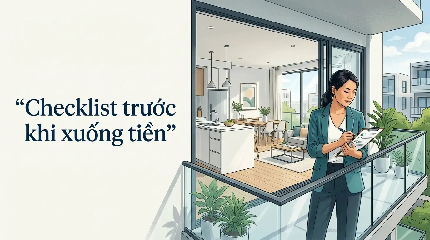 Checklist trước khi đặt cọc mua nhà chung cư.