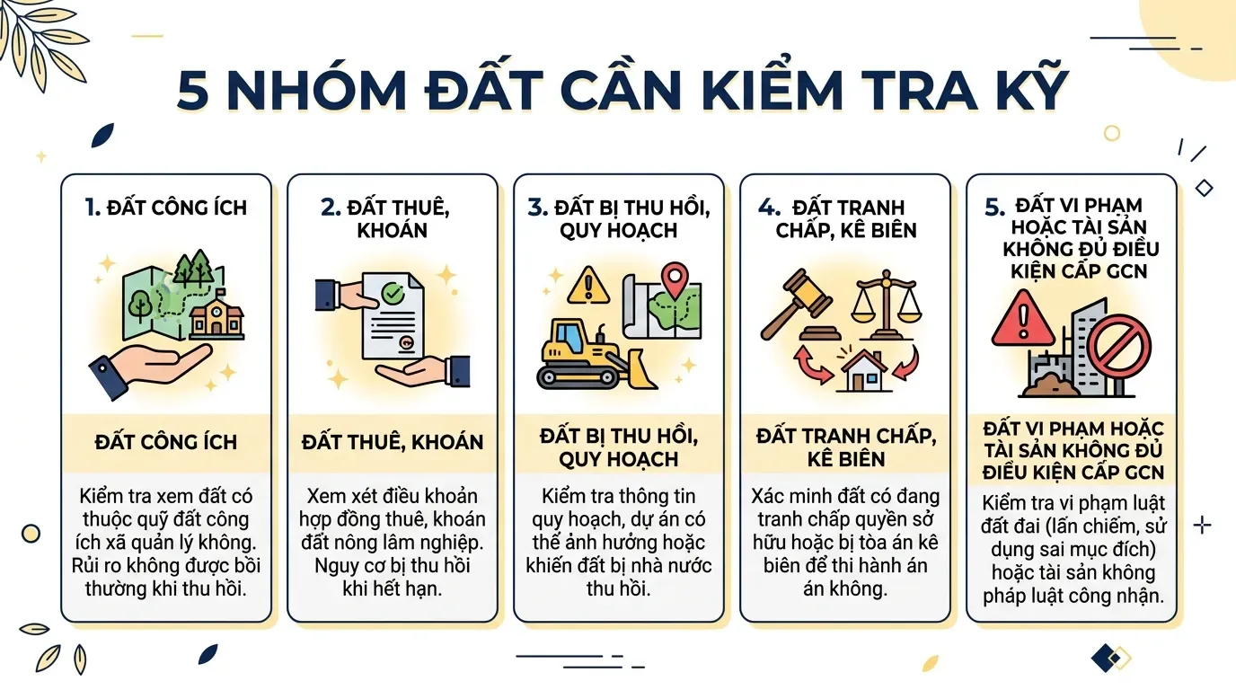 5 loại đất không được cấp sổ đỏ cần kiểm tra.