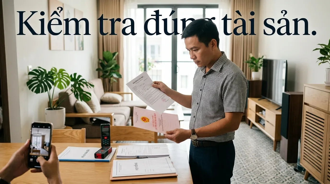 Kiểm tra thông tin tài sản trong hợp đồng mua bán nhà