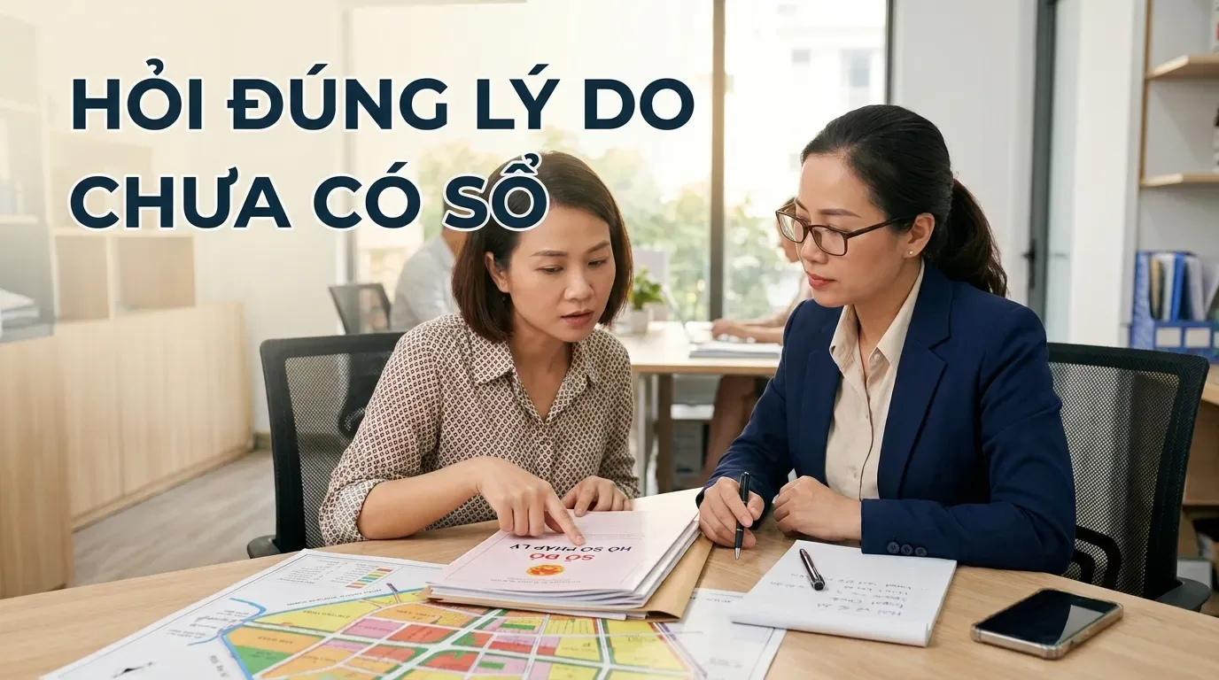 Kiểm tra lý do nhà chưa có sổ hồng trước khi mua.