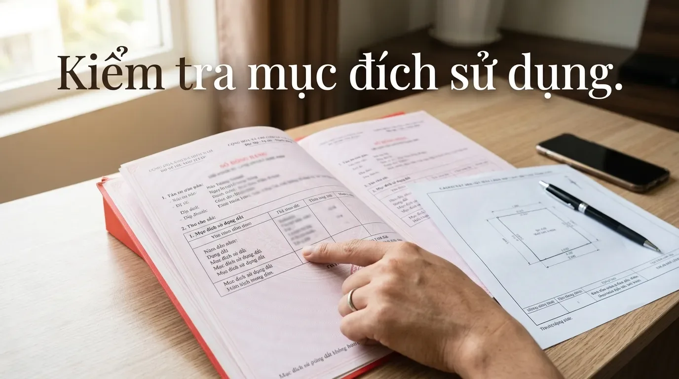 Kiểm tra sổ đỏ đất 03 trước khi mua.