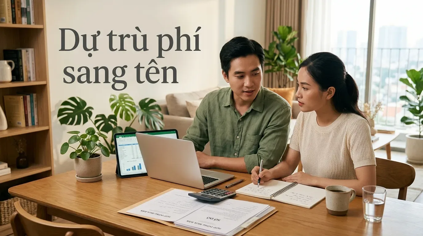 Người mua nhà tính phí sang tên sổ đỏ trước khi công chứng.