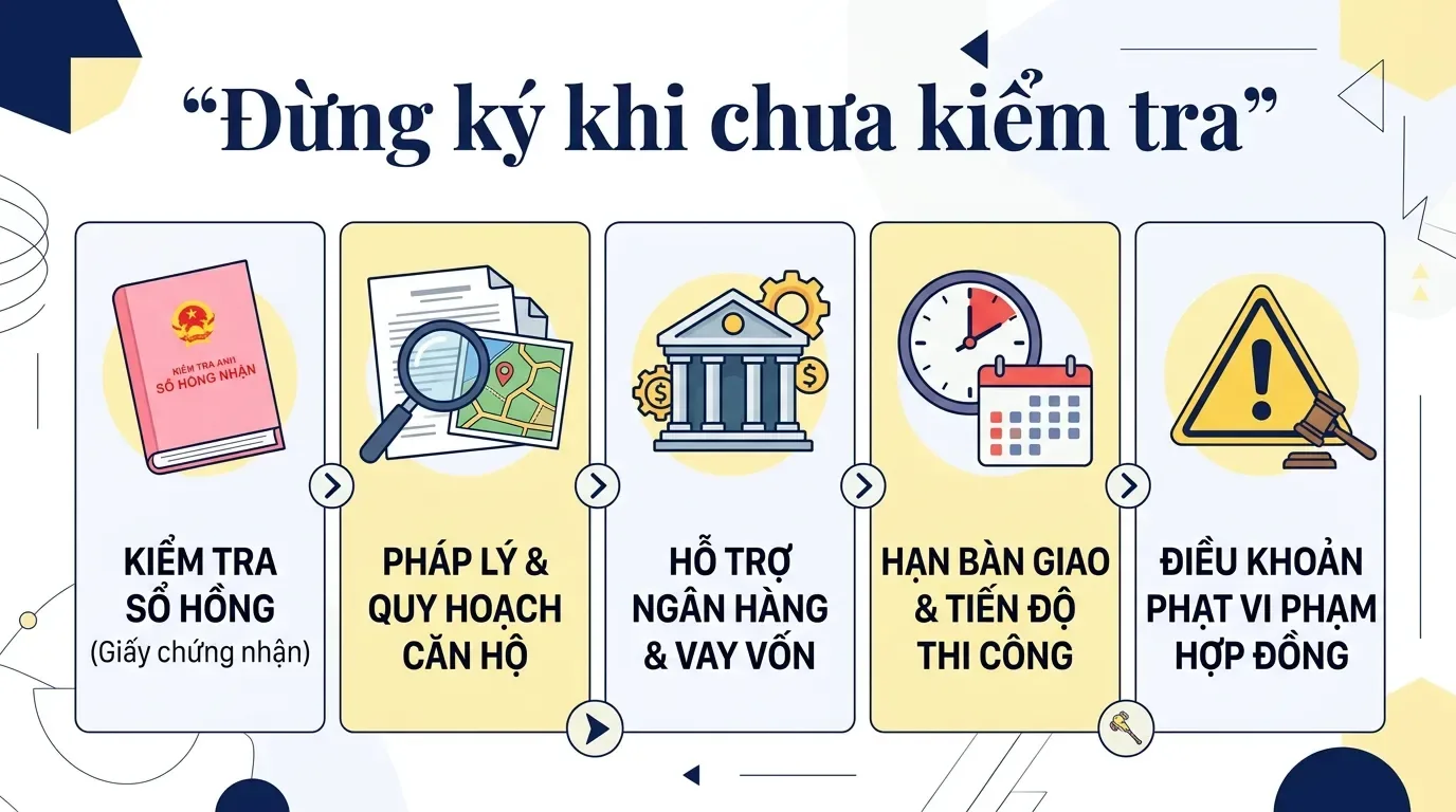 Checklist kiểm tra trước khi ký hợp đồng công chứng mua bán nhà đất.